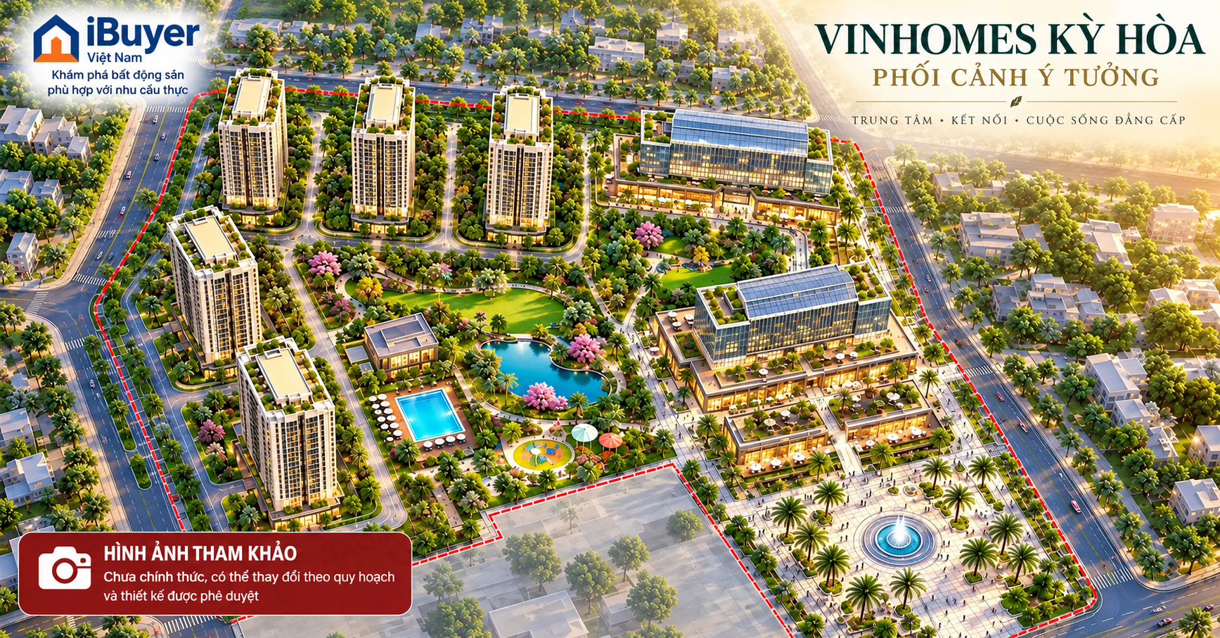 Phối cảnh khu căn hộ vinhomes Kỳ Hòa
